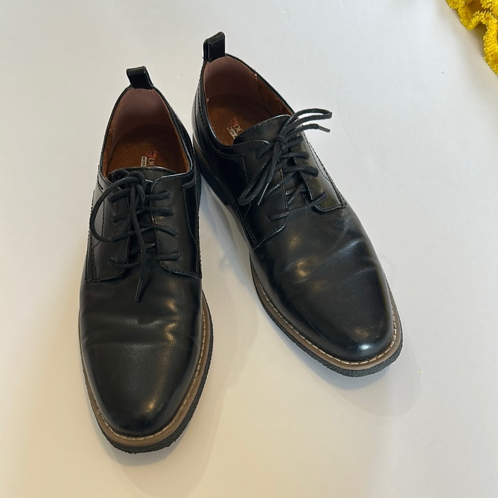 Deer Stags Black Oxford Dress Shoes